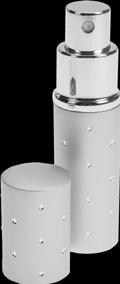 Actual product image Pocket atomiser, silver, with silver dots, for 10 ml Height: 9 cm (10 ml)