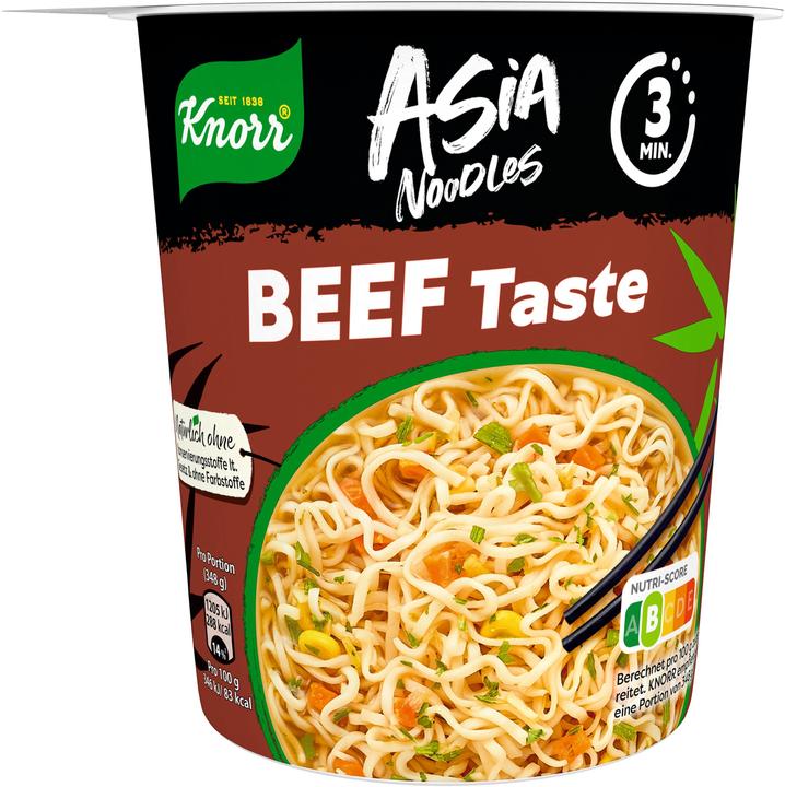 Produktbild Knorr Asia Noodles Snackbecher Beef Taste (63 g)