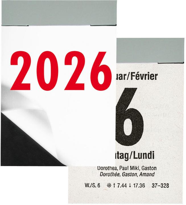Biella Calendari a strappo Giorno (5,4 x 8 cm, Francese, Tedesco)