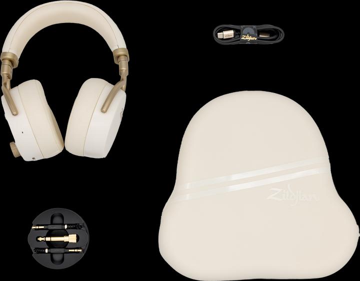 Actual product image Zildjian Over-Ear-Kopfhörer ALCHEM-E Perfect Tune Beige (ANC, 45 h, Cable, Wireless)