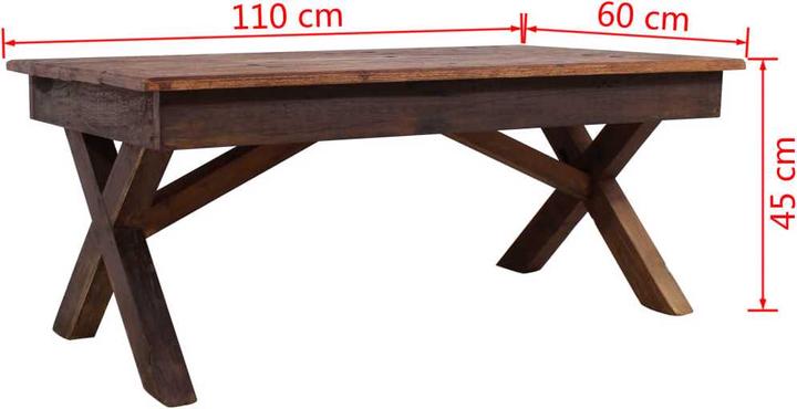 Image du produit VidaXL Table basse (110 x 60 x 45 cm)