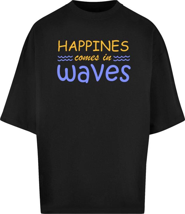 Merchcode Summer - Happines comes in waves Huge Tee - 118051 (L)