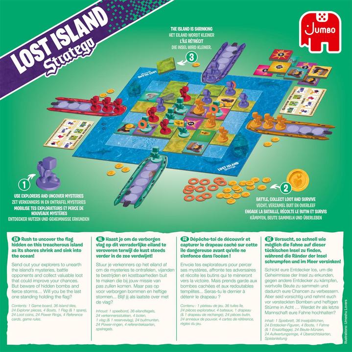 Produktbild Jumbo Stratego Lost Island, d/f/i (Deutsch, Französisch, Italienisch)