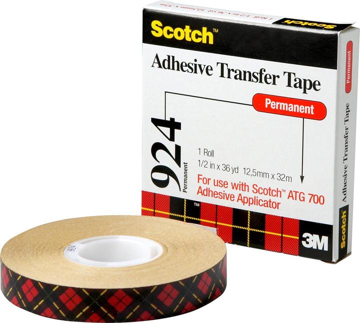 Produktbild 3M ATG KlebstoffFilm 924EU Transp (12 mm)