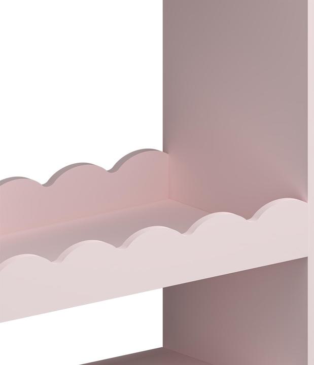 En.Casa Kindergarderobe Vestnes mit Spiegel 115x63x38 cm Cotton Candy