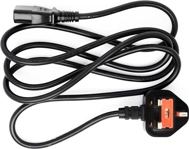Produktbild Wiltec UK Netzkabel 1,4m Kaltgerätekabel Stromkabel gewinkelt Kaltgerätestecker (1.40 m)