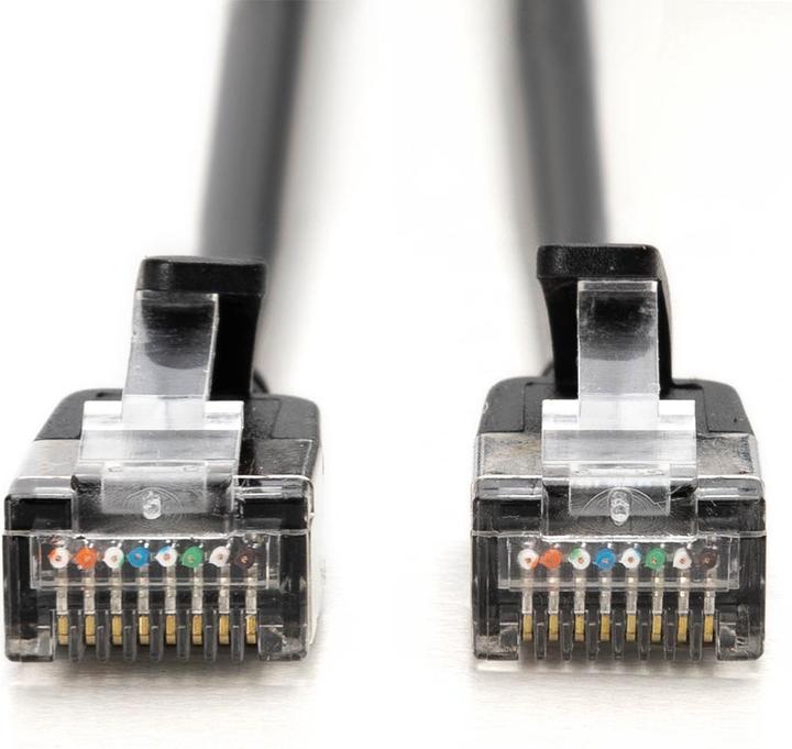 Produktbild Digitus CAT 6A Klasse Ea, F/FTP, Twisted Pair Patchkabel, Cu, LSZH, AWG 32/7, Länge: 0,5 m, schwarz (F/FTP, CAT6a, 0.50 m)