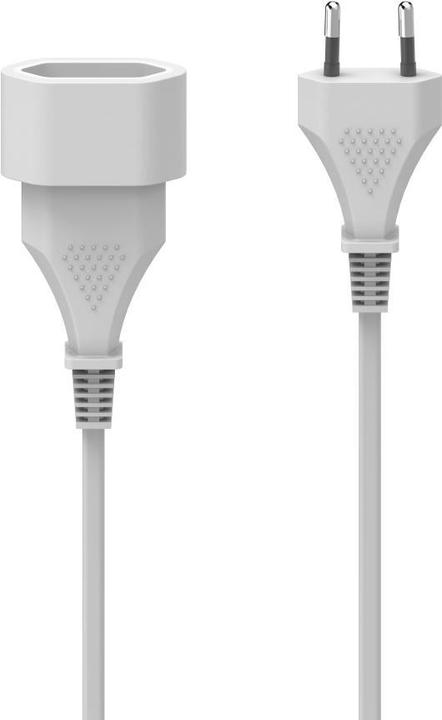 Hama Verlengkabel met eurostekker, voor binnengebruik, 3 m, wit (3 m)