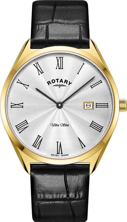 Rotary GS08013/01 Ultra Slim Herrenuhr 38mm 5ATM (Analoguhr, 38 mm)