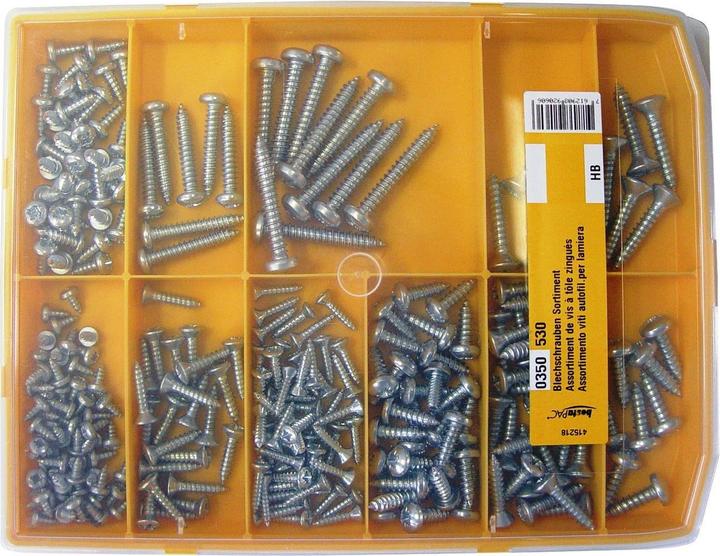 Produktbild BestaPac Blechschrauben Sortiment (247 Schrauben pro Stück)