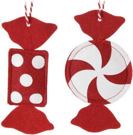 Produktbild Weihnachtshänger aus Filz, Süssigkeiten, 12er-Set (12 -teilig)