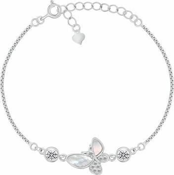 Brilio Silver - Women's gold-plated bracelet with zircons BRC162Y