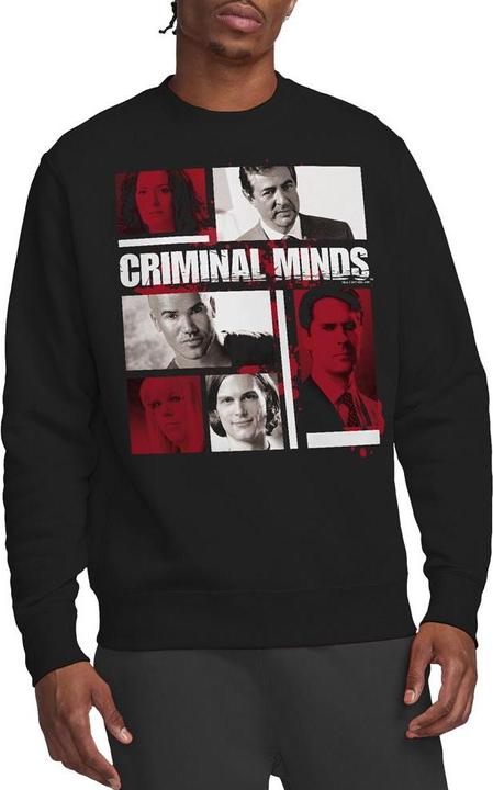 Actual product image Criminal Minds Unisex Adult Character Boxes Sweatshirt (S)