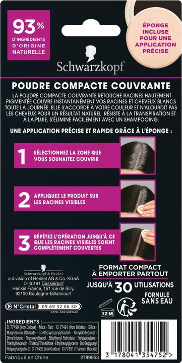Image du produit Retouche Racines Poudre à appliquer (Brun foncé)
