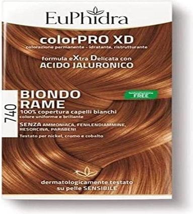 Immagine prodotto Euphidra Colorpro XD Extra Soft Color Tincture 740 Biondo Rame (740 Bionda di rame)