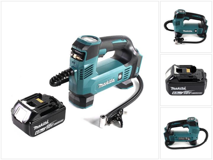 Produktbild Makita DMP 180 G1 Akku Kompressor 18 V 8,3 bar 1x Akku 6,0 Ah - ohne Ladegerät (8.30 Bar, 12 l)