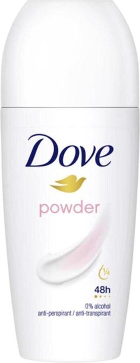 Produktbild Dove Powder Anti-Perspirant Roll On Deodorant with ¼ Moisturising Cream 50ml (Roll-on, 50 ml)