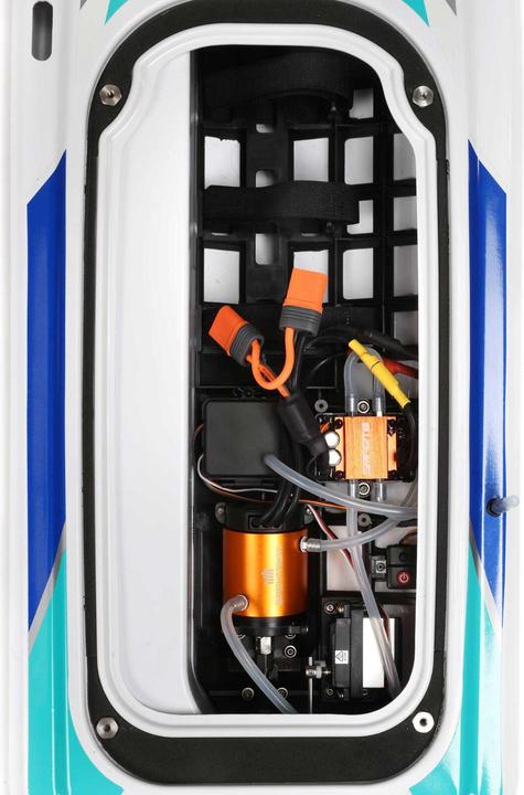 Image du produit ProBoat Sonicwake V2 36" Self-Righting Bateau de course Brushless Deep-V RTR Blanc/Bleu
