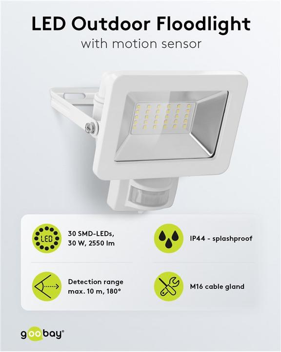 Produktbild Goobay LED-Aussenstrahler (2560 lm, IP44)