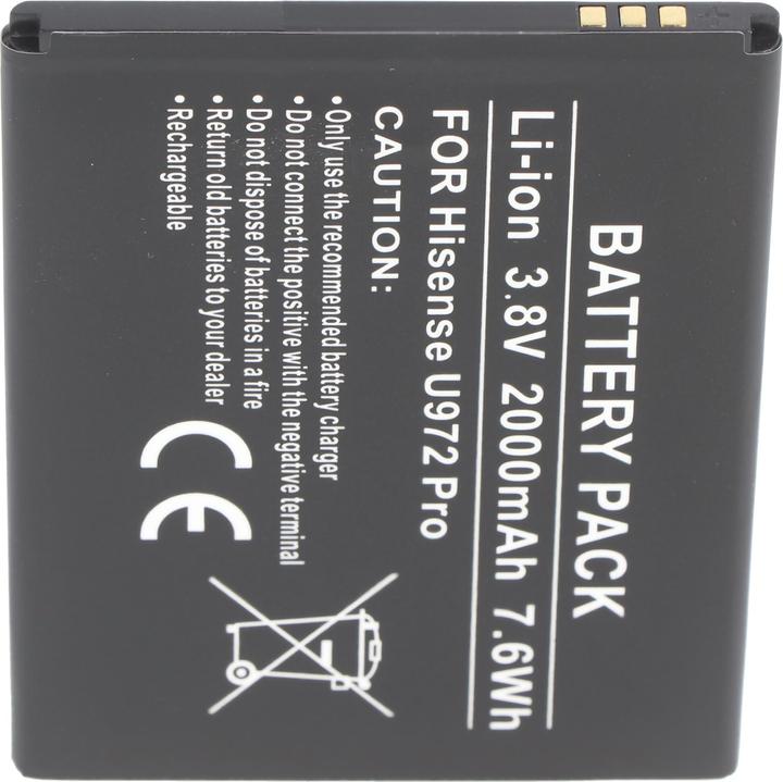 Actual product image AccuCell Akku Hisense U972 Pro, Li38200F