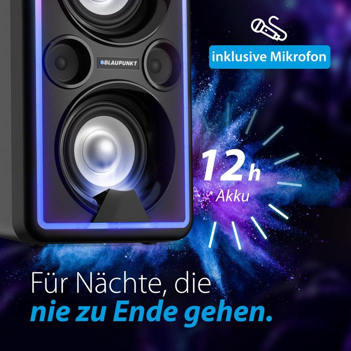 Produktbild Blaupunkt Party Lautsprecher mit TWS | PS 2000 (12 h, Batteriebetrieb)