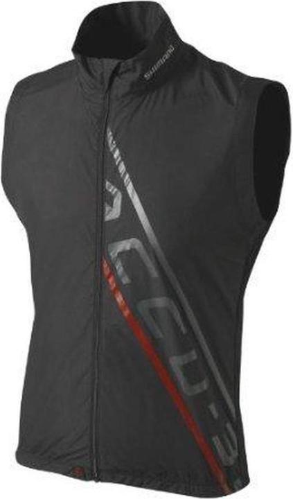 Shimano Windvest Accu3d Fahrrad Windbody Schwarze Männer (S)