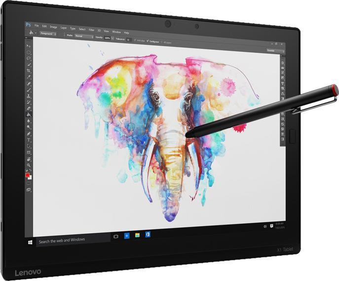 Produktbild Lenovo ThinkPad X1 Tablet 256GB 3G 4G Schwarz Tablet (4G, 12", 256 GB, Schwarz)