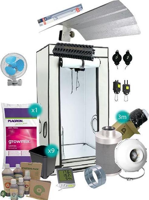 Produktbild Tamar Growbox Set Q60+ 60x60x160cm, NDL Osram