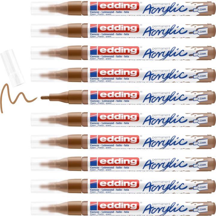 Immagine prodotto Edding Marcatore acrilico 5300 Fine (Nocciola, 2 mm, 1 x)