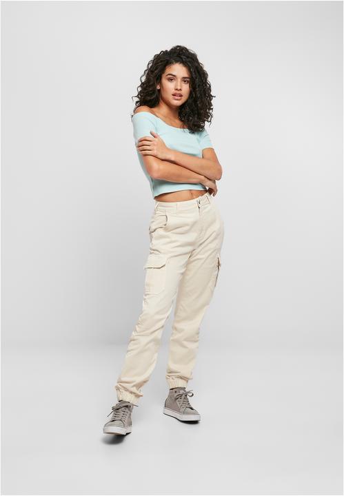 Actual product image Urban Classics Ladies Off Shoulder Rib Tee (5XL)