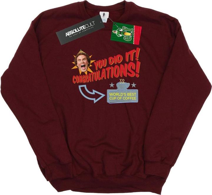 Elf World's Best Coffee Sweatshirt (XL)