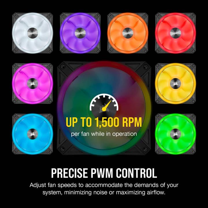 Image du produit Corsair iCUE QL120 RGB (120 mm, 3 x)