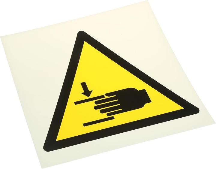 Produktbild Rs Pro Gefahren-Warnschild Kunststoff, Quetschungen der Hände Beschriftung, 200 mm x 200mm