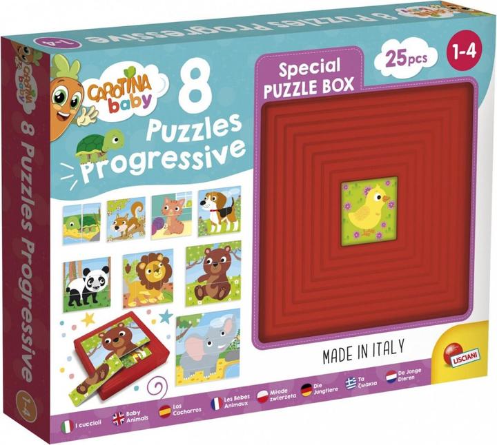 Immagine prodotto Lisciani Carotina Baby - Puzzle progressivo per animali domestici (8 pezzi)