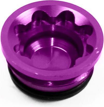 Actual product image Hope Bore cover for V4/E4 brake calliper small - Purple