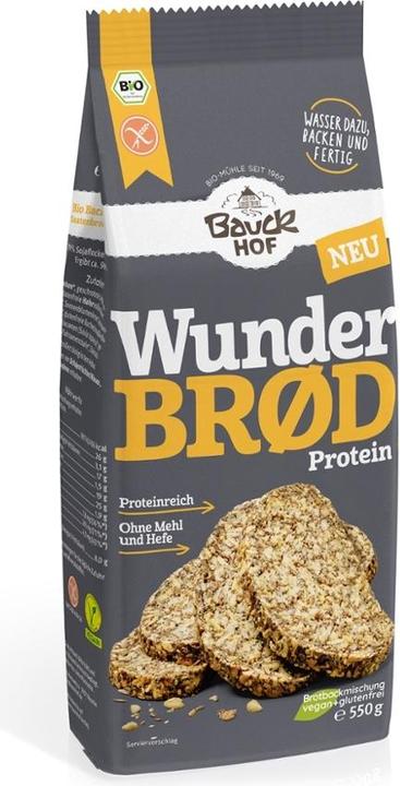 Produktbild Bauckhof Wunderbrød Protein Backmischung /glf (550 g)