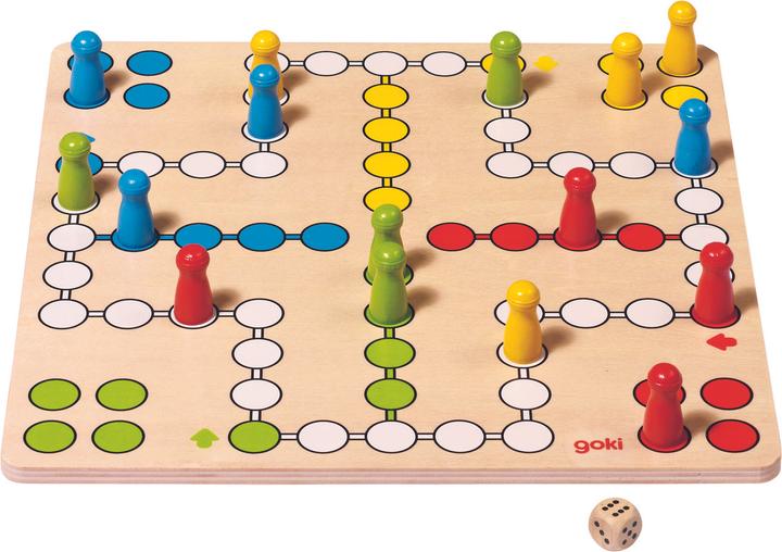 Produktbild Goki Brettspiel Ludo (Deutsch, Französisch, Italienisch, Englisch)