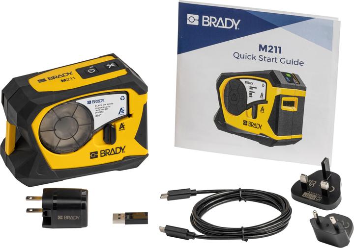 Produktbild Brady M211-Etikettendrucker, mobiler Thermotransfer-Drucker, 203dpi, max. Breite 19.05 mm, Bluetoo (203 dpi)