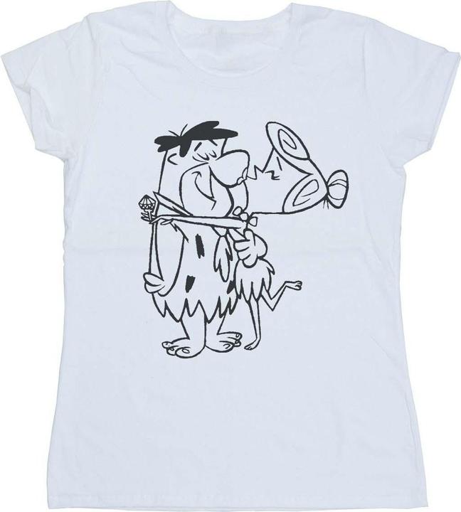 The Flintstones Fred and Wilma Kiss TShirt (L)