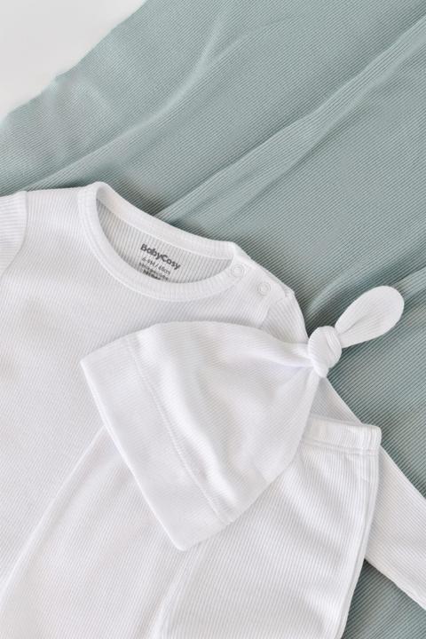 Produktbild BabyCosy Set. Hose. Body langarm. Mütze (74)