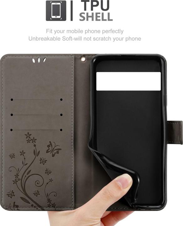 Actual product image Cadorabo Flower Book cover (Google Pixel 6 Pro)