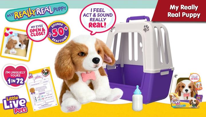Actual product image Little Live Pets My Really Real Puppy - Patches (33 cm)