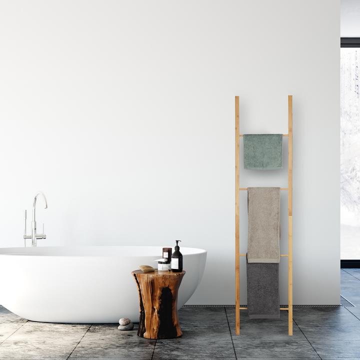 Actual product image Relaxdays Folding Towel Ladder Rack