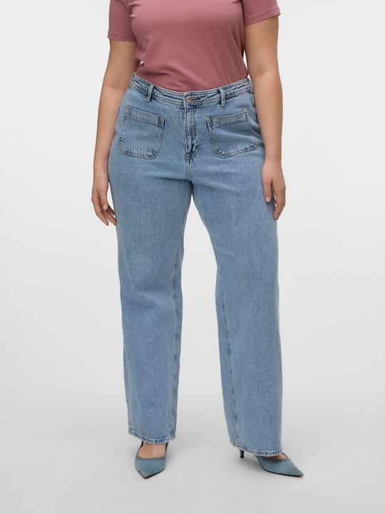 Actual product image Vero Moda VMCTESSA Hohe Taille Weiter Beinschnitt Jeans Weit geschnitten (W48/L32)