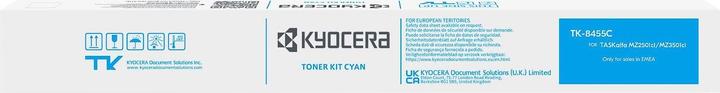 Actual product image Kyocera Toner cyan TK-8455 ca. 12.000S. TASKalfa MZ2501/MZ3501