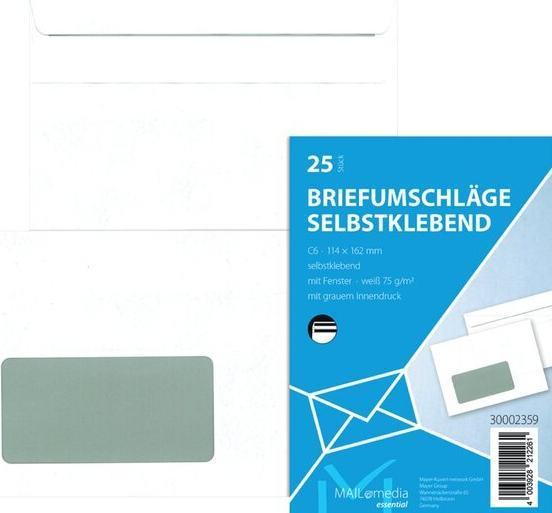 Actual product image Elepa Envelope with window right (162 x 114 mm, 25 x)