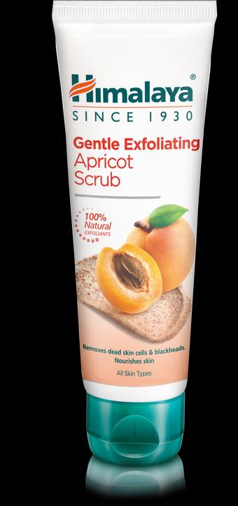 Actual product image Himalaya Gentle Exfoliating Apricot Scrub for All Skin Types 75ml (Powder, 75 ml)