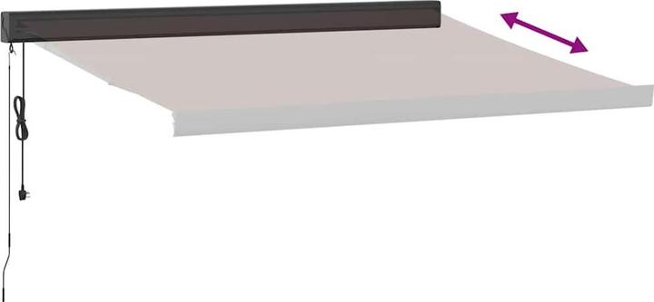 Produktbild VidaXL Markise Gelenkarmmarkise Sonnenmarkise Automatisch Braun 300x250cm (2.50 m)