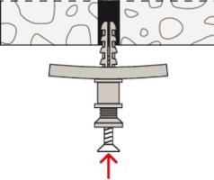 Actual product image Fischer Steckfix SF plus mounting base MS (7.50 mm, 50 pcs.)