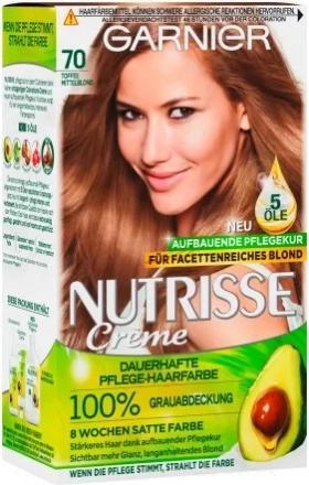 Aura Garnier Nutionse, 70 Toffee Mittelblond, Haarfärbemittel (70 Toffee Mittelblond)